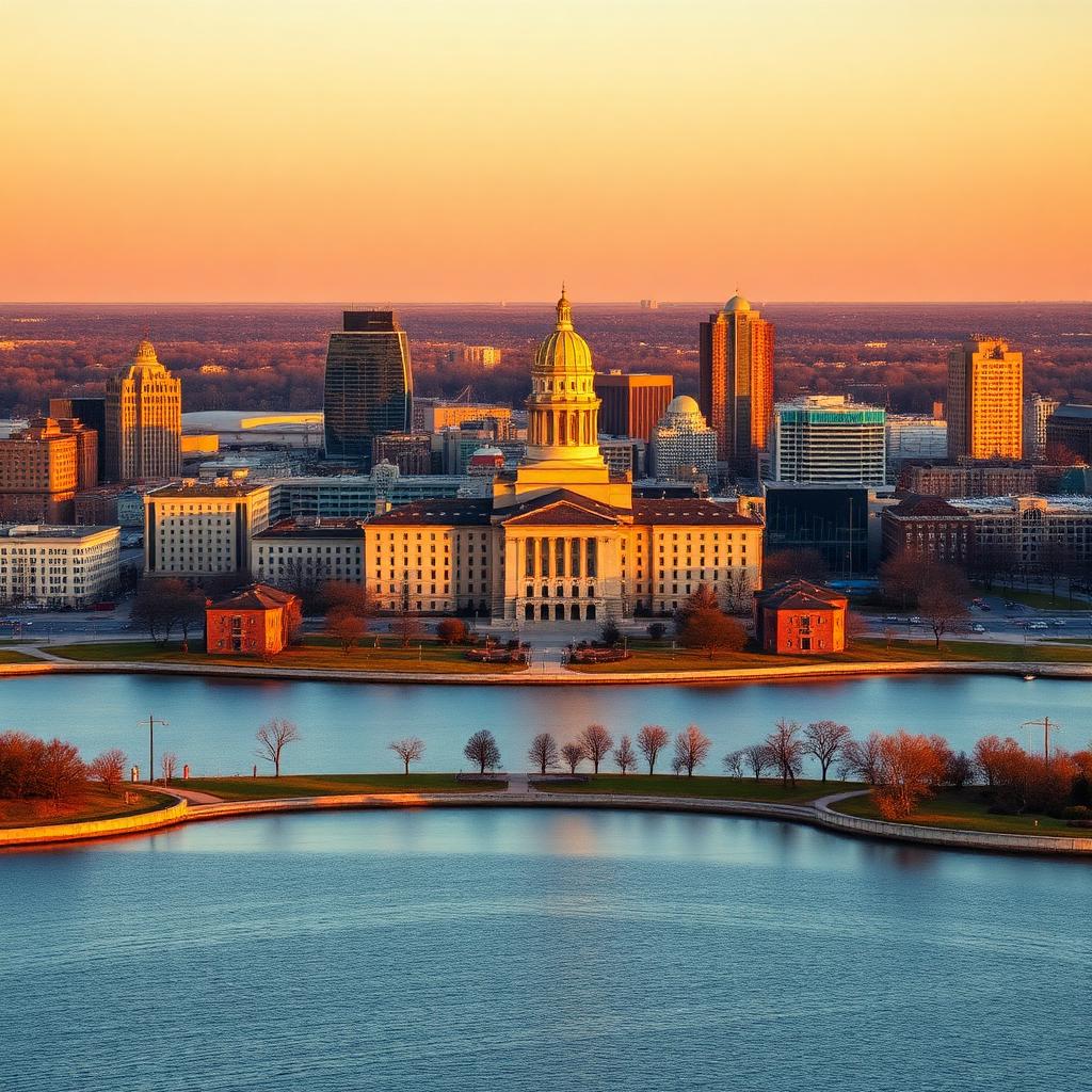 Madison, WI skyline — flyer delivery and door hanger distribution covering every neighborhood in Mad City