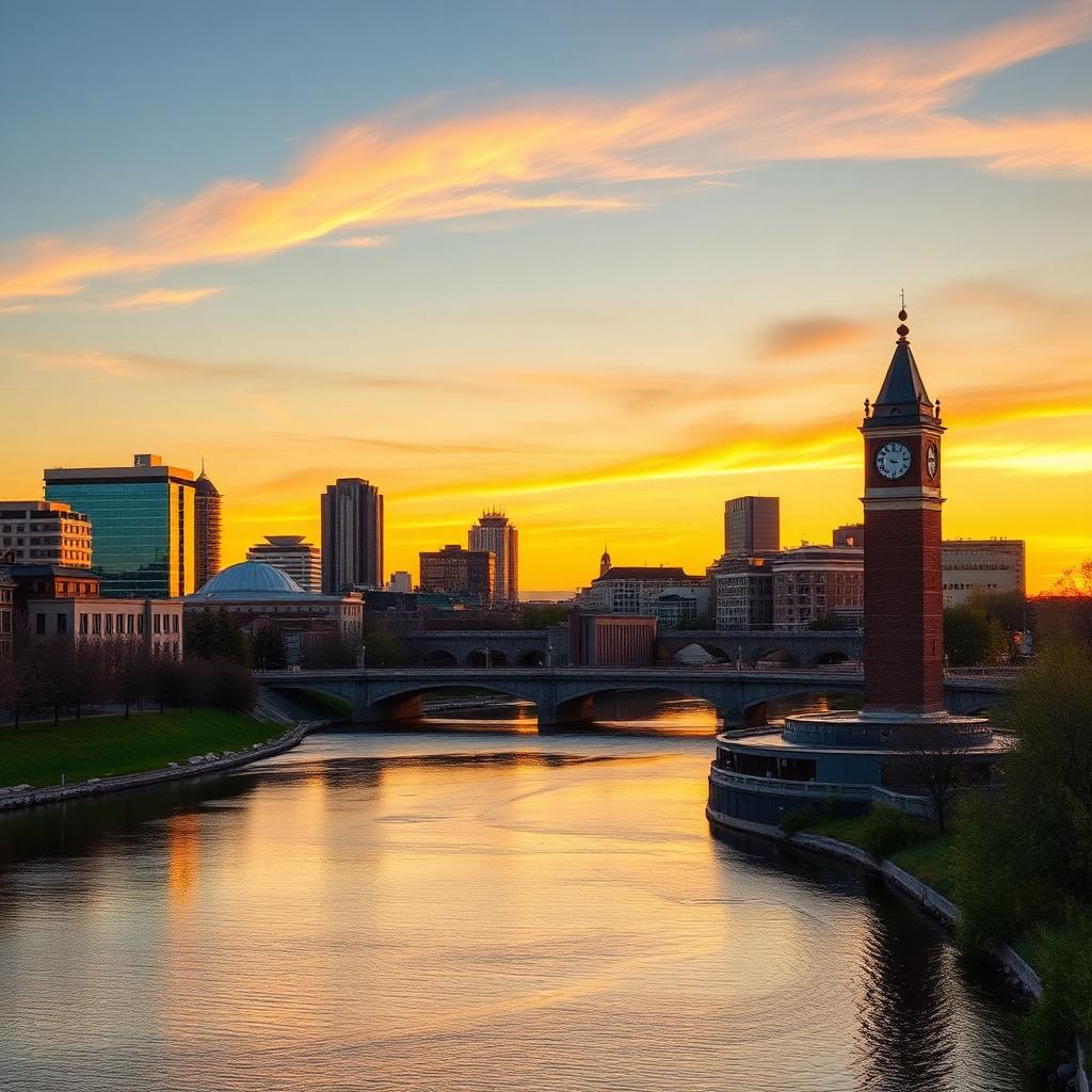 Spokane, WA skyline — flyer delivery and door hanger distribution covering every neighborhood in the Lilac City